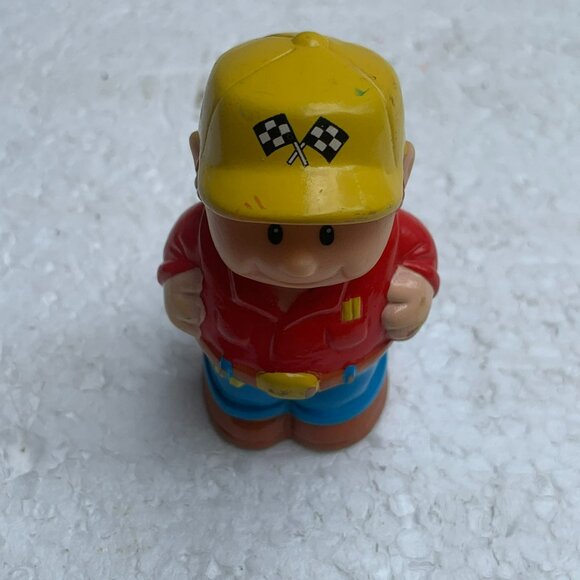 Vintage Shelcore Little People Figure - Race Car Worker - From 1998 - Picture 5 of 8